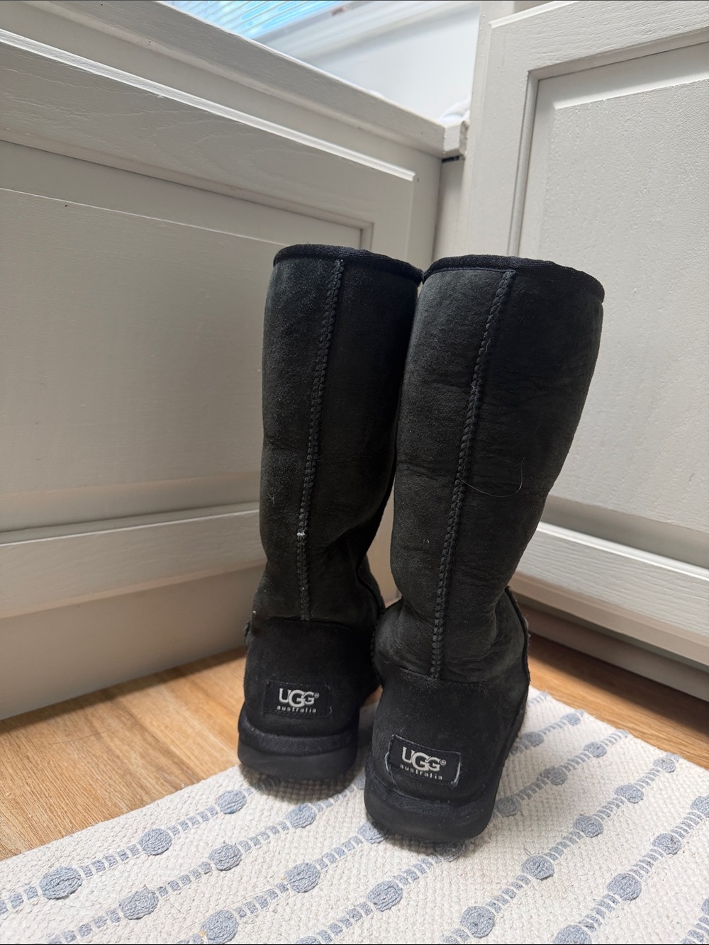 UGG Black Tall Suede Boots